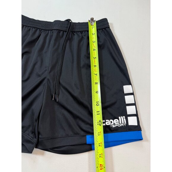 Capelli Sport youth Black & Blue Sport Shorts Small game day RUSH (bin LL143) - Picture 2 of 5